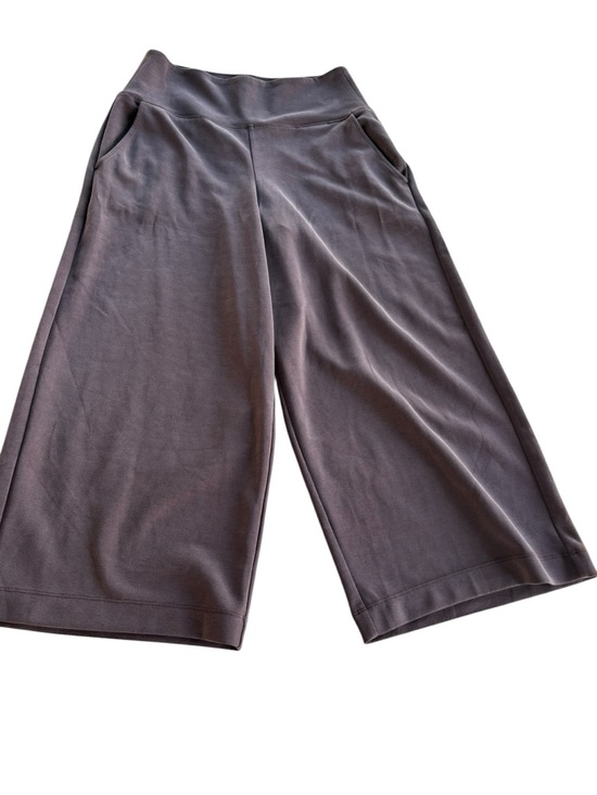 Athleta Pants - Athleta Seasoft Wide Crop Pants Brown Soft Stretch Pockets Small